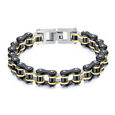 Steel Bracelet Link Men's Jewelry Biker Motorcycle Bike Chain Design Stainless