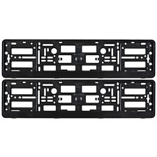 2x BLACK NUMBER PLATE
