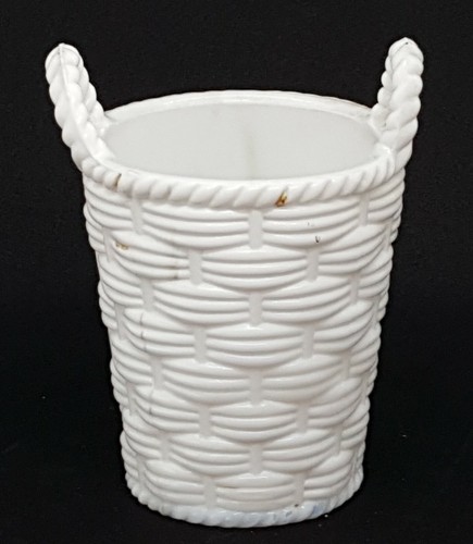White pressed glass vintage
