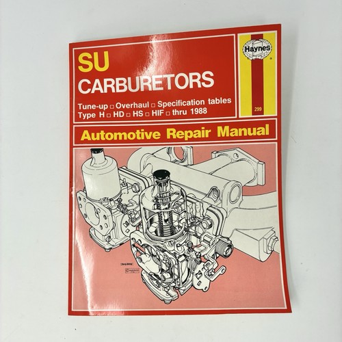 Haynes carburetors owners - su,