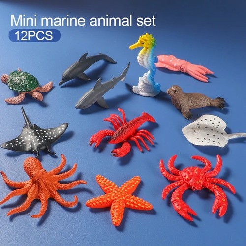 12pc mini sea - life, toy
