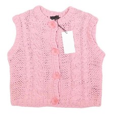 ZARA Womens Pink Button Up