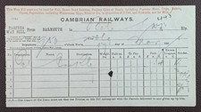 1895 Cambrian Railways Parcels