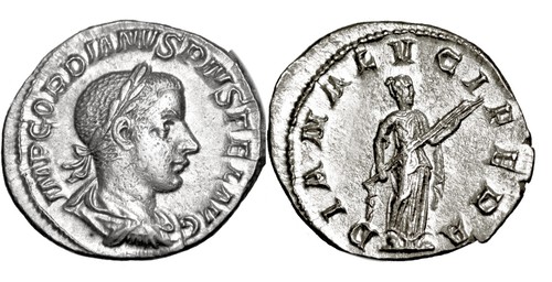 Gordian iii denarius 238 - ar, denarius.