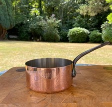 VINTAGE FRENCH COPPER SAUCEPAN - 12 cm.  Tin lined