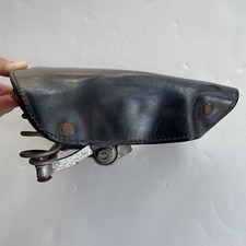 Vtg 60s 70s Antique Leather