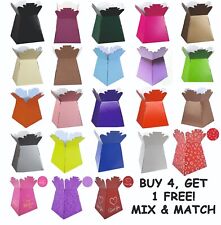 Flower Bouquet Vase Boxes Florist Box, Flower Presentation in Range of Colours