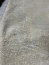 FABULOUS QUALITY MARKS & SPENCER CREAM /GOLD JACQUARD DAMASK CURTAINS/ TIEBACKS 