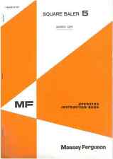 Massey Ferguson MF5 Baler Operators Manual - MF 5