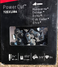 Oregon 24 inch Chain 72EXL084 PowerCut  3/8", .050" (1.3mm) 84 D-Link like 72LPX