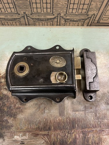 Old victorian rim lock vintage - old,