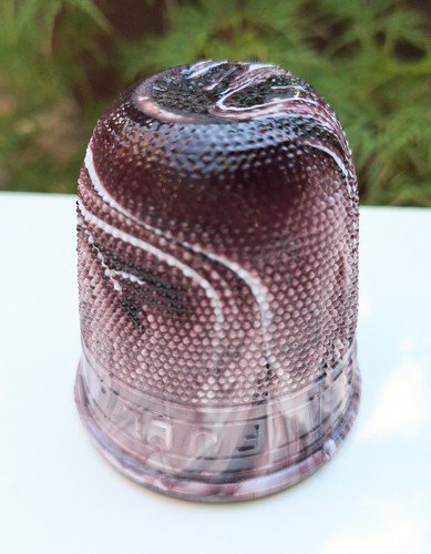 Davidson pressed glass - pressed, thimble