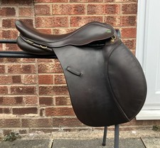 Quality 16’’ Ideal Classic Pony GP Saddle - brown leather - wide fit 