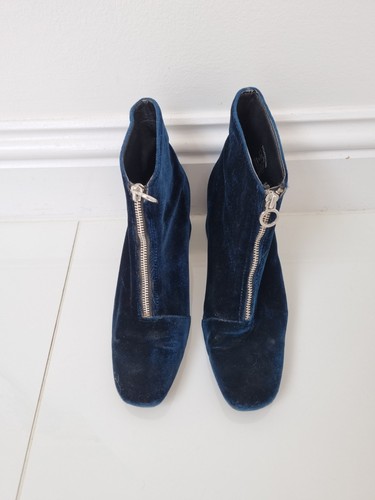 Zara trafaluc dark blue velvet - trafaluc,