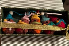 Box of Felted Robin Christmas