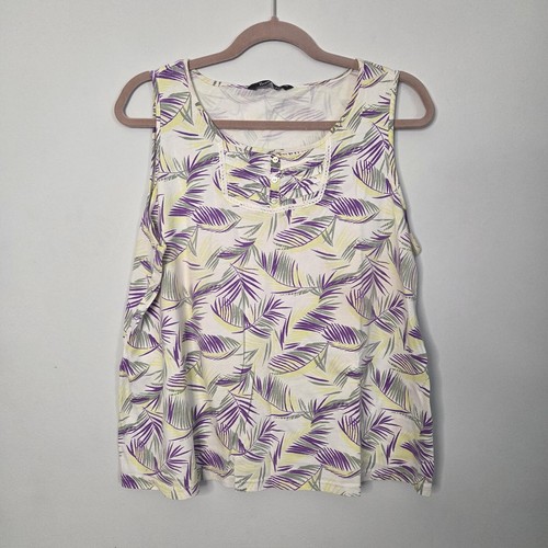 Bonmarche white purple