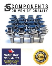 Silver wheel bolts - 16, for