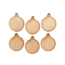 Round Bauble Ornament MDF