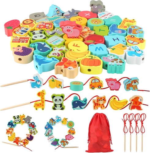42pcs toddler threading toys - toddler,