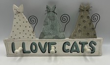 Shabby Chic Wooden I Love Cats