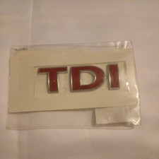 VW Inscription Badge  RED "TDI" 1j0853675acgqf probably the same as 2E0853675C?