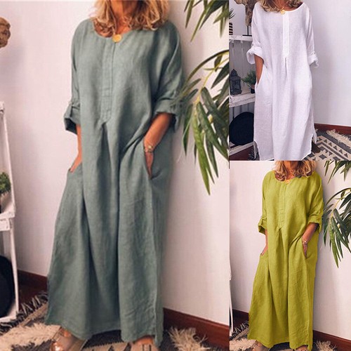 Baggy long sleeve women dress