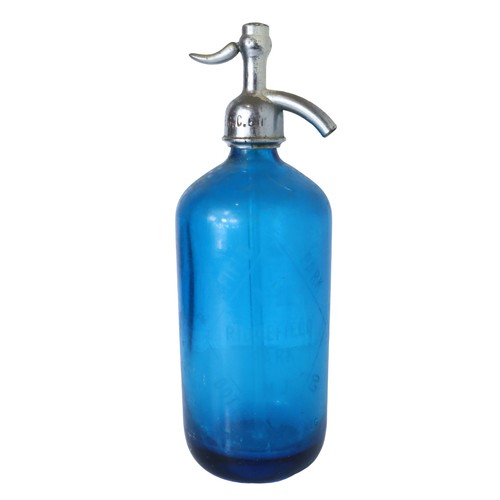 Antique cobalt blue seltzer - antique,