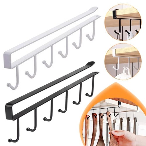 Hooks iron under shelf - 6/12,