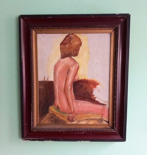 Vintage framed original - , oil