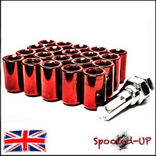 20x RED STEEL WHEEL TUNER NUTS M12x1.5 fit HONDA CIVIC EP3 INTEGRA DC2 DC5  