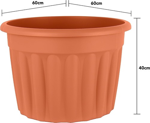 60cm round plastic flower pots - 60cm,