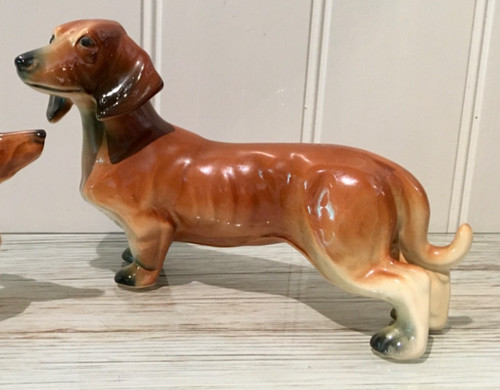 Dachshund vintage porcelain - dachshund,
