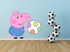 George pig peppa wall - -,