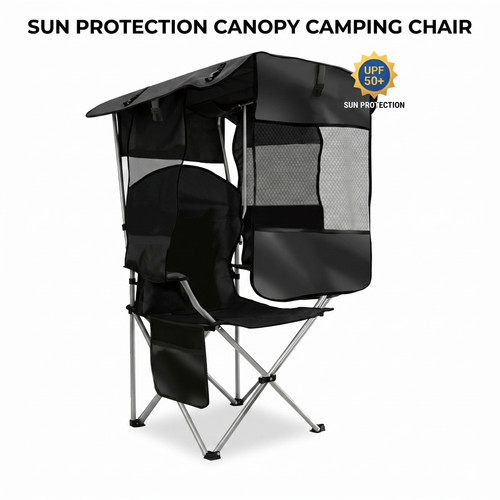 Folding camping chair with - camping, sun