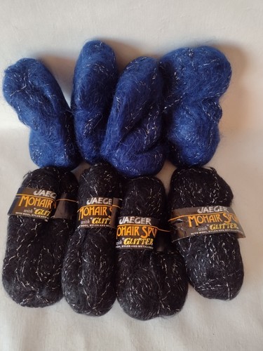 Vintage mohair wool yarn with - vintage,