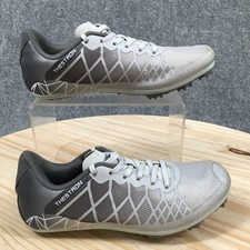 Thestron Shoes Youth 32 Professional Spikes Track & Field Sneakers Gray Lace Up