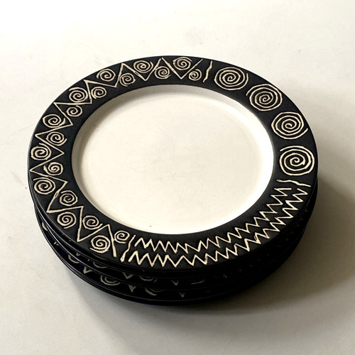 Habitat scraffito side plates - habitat,