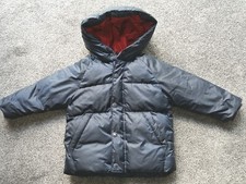 Boy's Autum/Winter Used Dark Navy Jacket Coat Age 18-24 months Zara