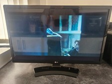 LG 24MT48DF-PZ 24"  TV -  LED TV Monitor  HD Black With Remote - 19v
