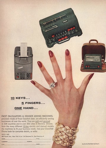 1955 facit calculators 10 - 1955,