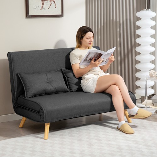 Homcom click clack sofa bed - clack,