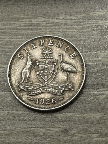 Australia george sixpence - australia,, v,