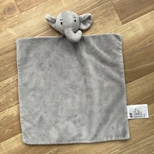 H&M Grey elephant Baby comforter Soft plush comfort toy vgc blanket blankie