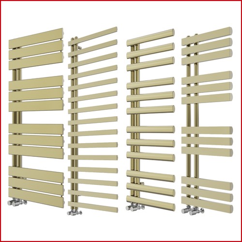 Brushed brass heated - brass, towel
