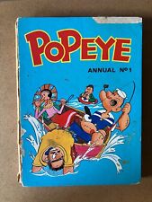 Popeye Annual No 1 (1972) Vintage Childrens Cartoon TV Hardback Book