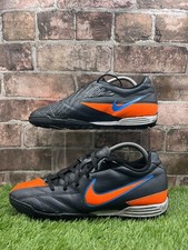 Rare Nike T90 Exacto Iv Men’s Football Trainers Black Orange UK 8.5 459703-084