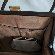 Vintage 1960's Brown  Leather