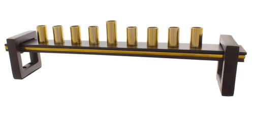 Aluminium hanukkah menorah - hanukkah,