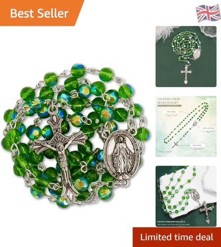 Elegant green crystal beads - green,