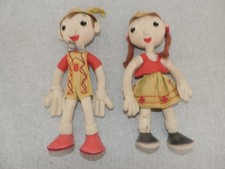 Antique handmade felt figures - ,